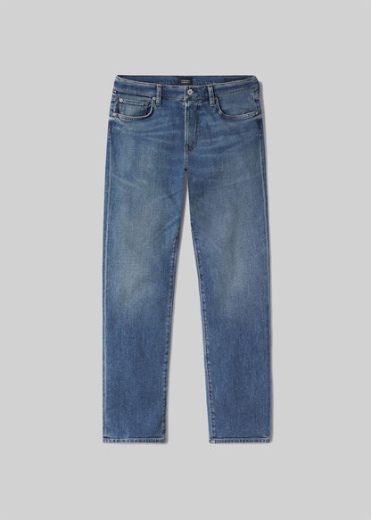 Gage Slim Straight Cashmere Denim in Anders FLAT