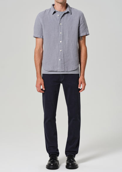 Adler Slim Soft Weft in Cadet Blue front