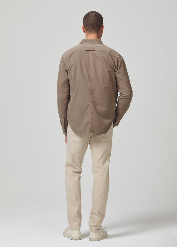 Adler Tapered Classic 4 Way Stretch Twill in Concrete back