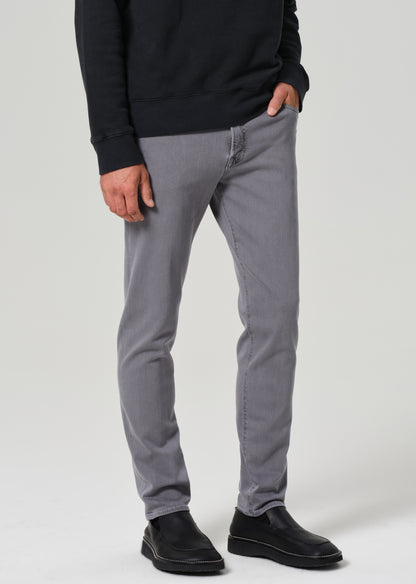 Adler Slim Soft Weft in Heron Grey front