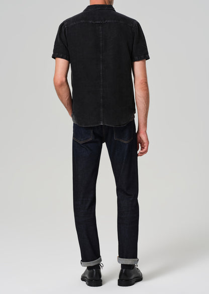 Adler Slim Cashmere Denim in Falcon back