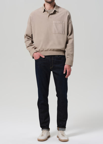 Adler Slim Cashmere Denim in Falcon front