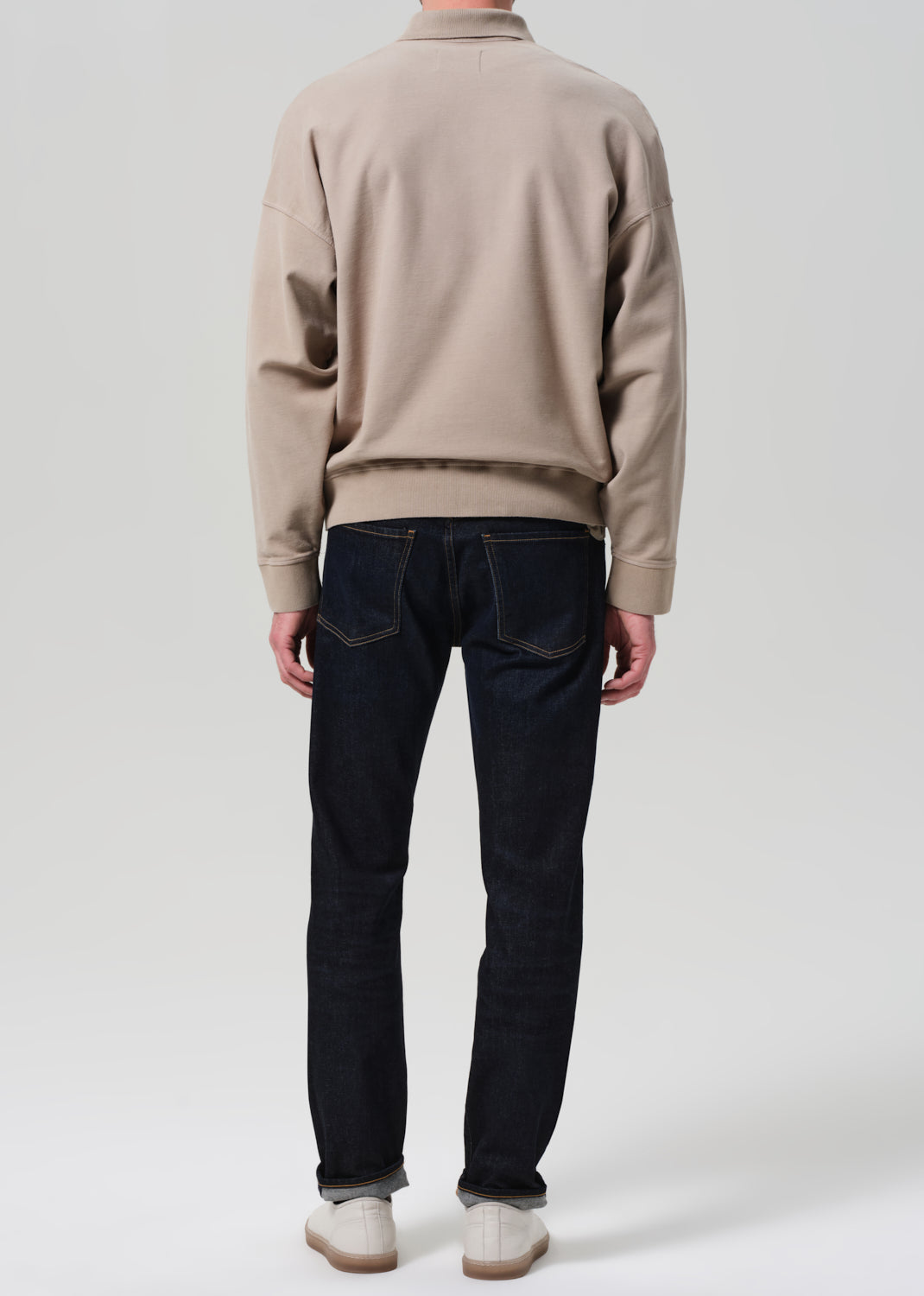 Adler Slim Cashmere Denim in Falcon back