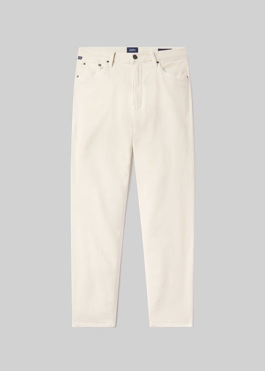 Adler Slim Perform Twill in Ecru flat