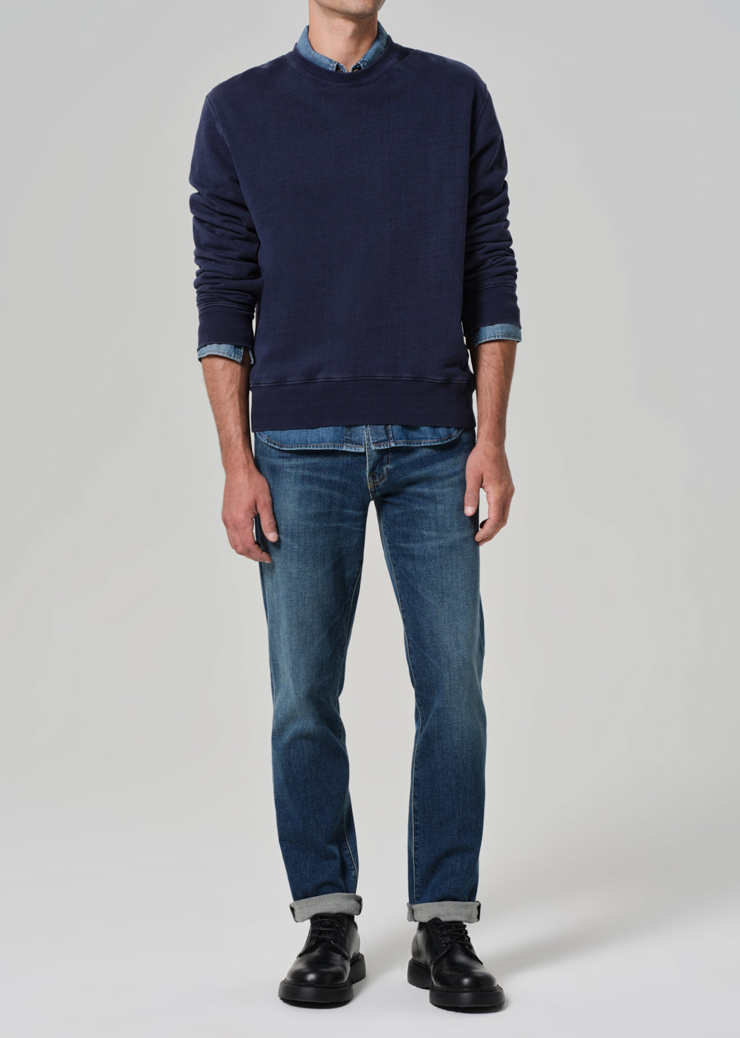 Adler Slim Cashmere Denim in Cyrus front