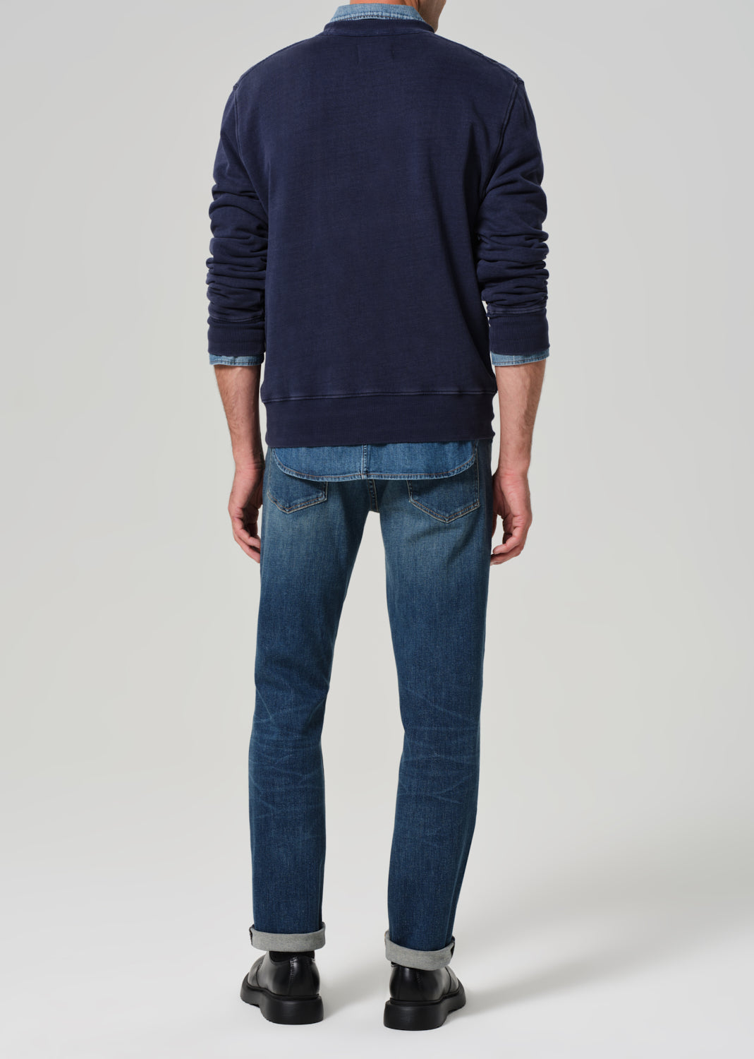 Adler Slim Cashmere Denim in Cyrus back