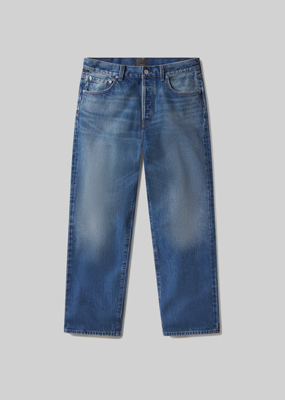 Beau Straight in Mid Blue flat