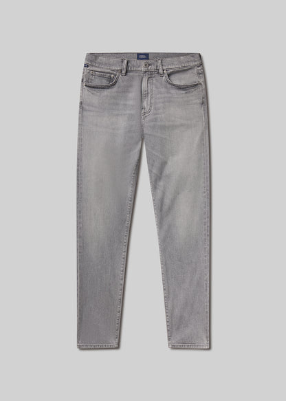 Grey jeans on a light grey background