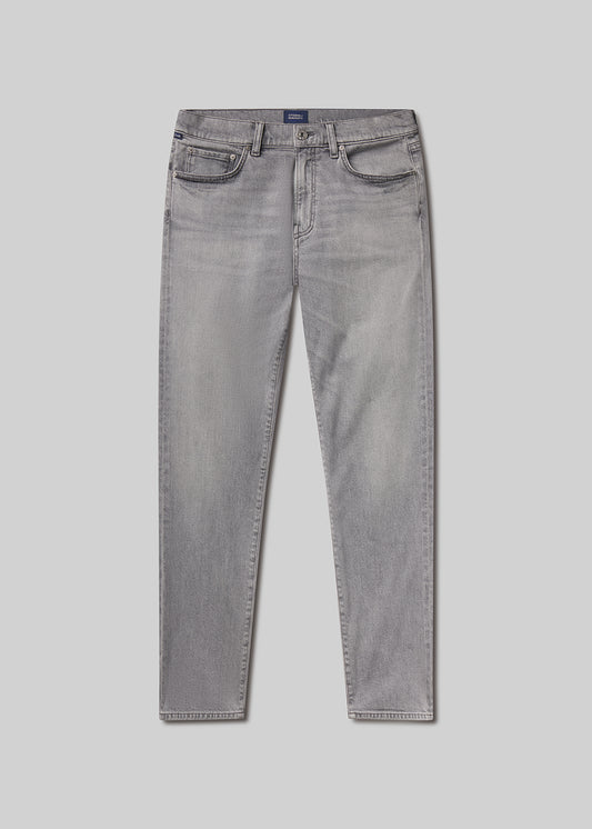 Grey jeans on a light grey background