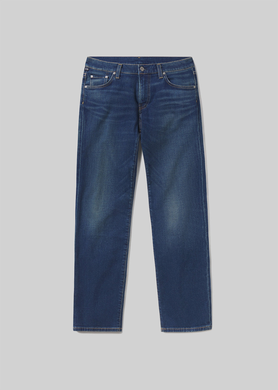 Elijah Straight Cashmere Denim in Condor flat