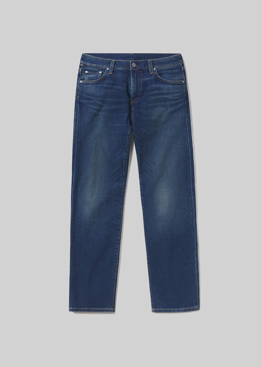 Elijah Straight Cashmere Denim in Condor flat