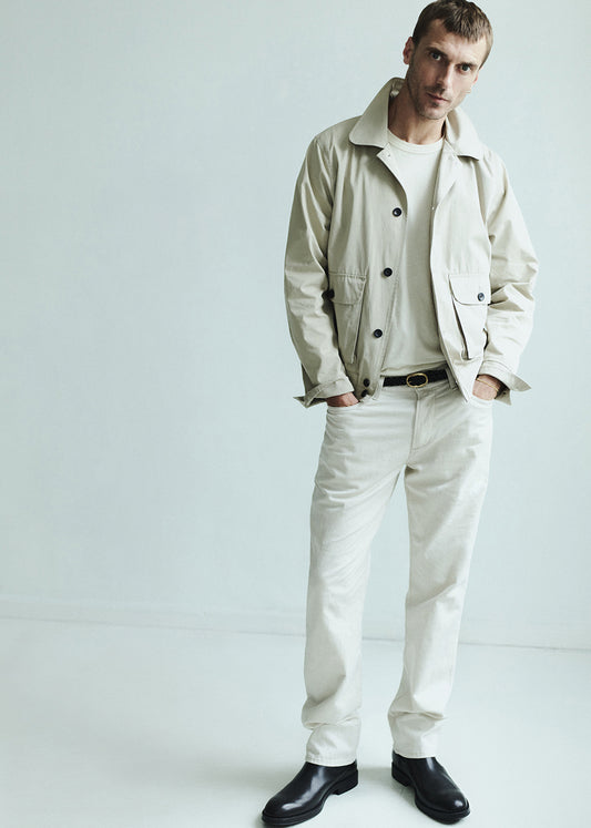 Elijah Relaxed Straight Linen in Natural