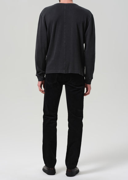 Elijah Straight Corduroy in Black back