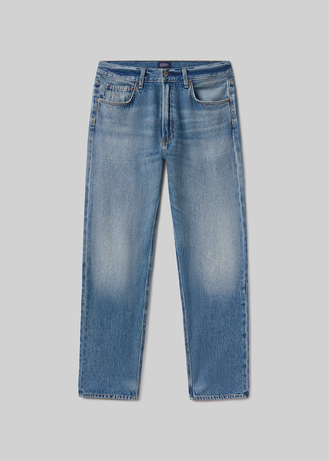 Light blue jeans, front product view