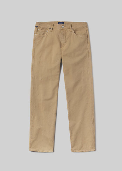 Elijah Straight Comfort Stretch Linen in Sand flat