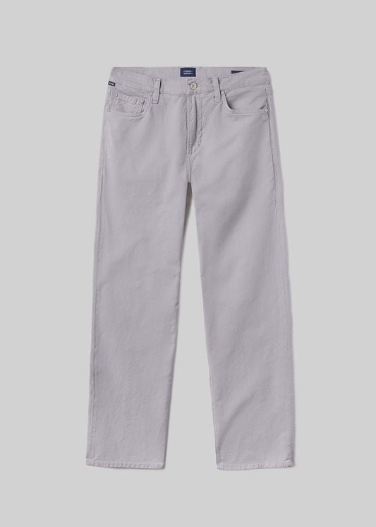 Stone grey pants, front product view