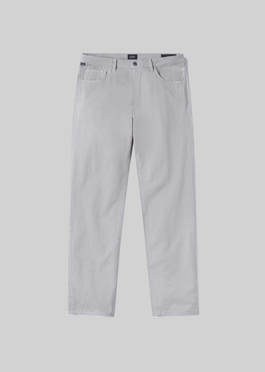 Hematite blue-grey pants, front product view