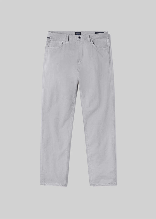 Hematite blue-grey pants, front product view