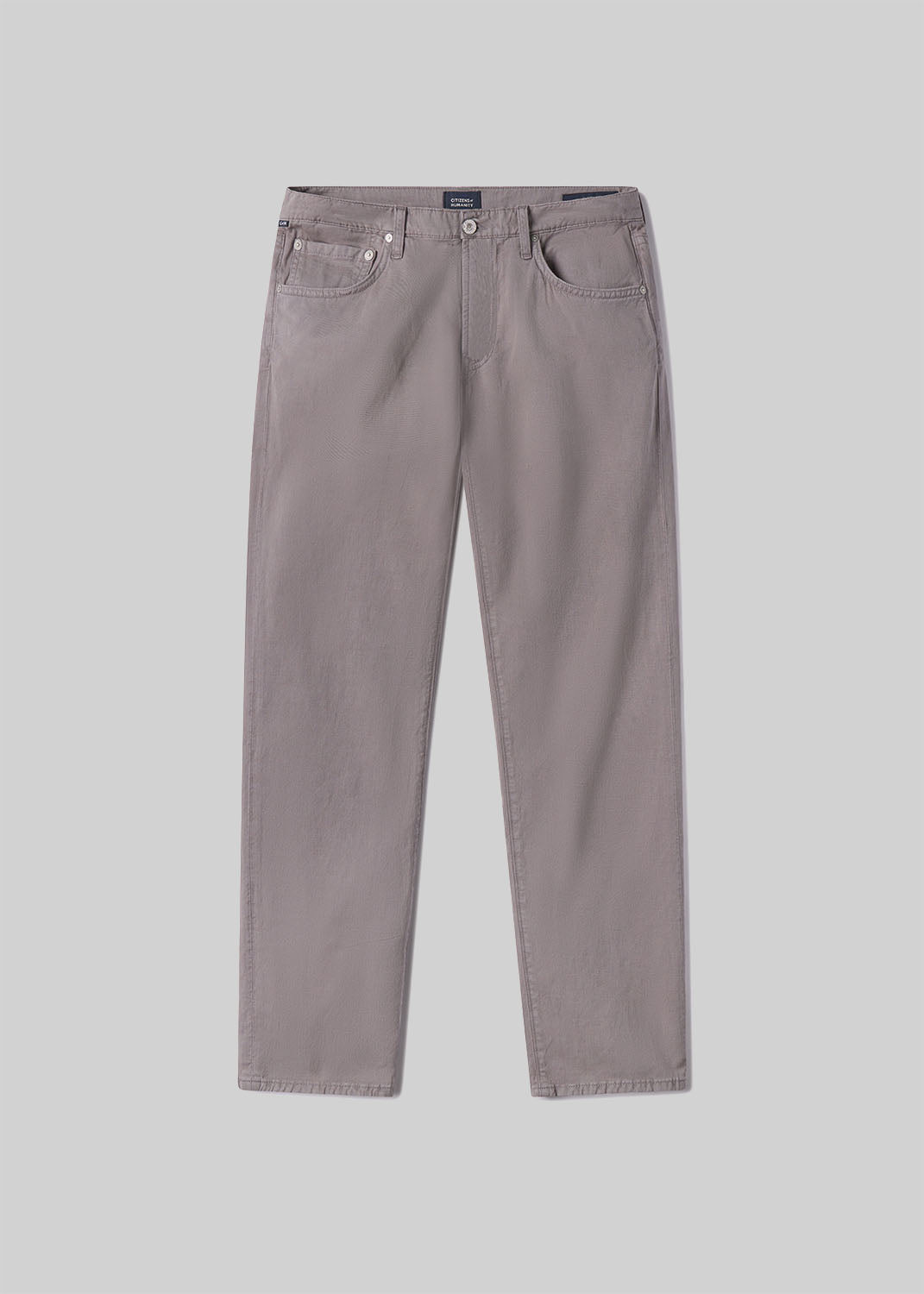 Elijah Relaxed Straight Comfort Stretch Linen Volcanic