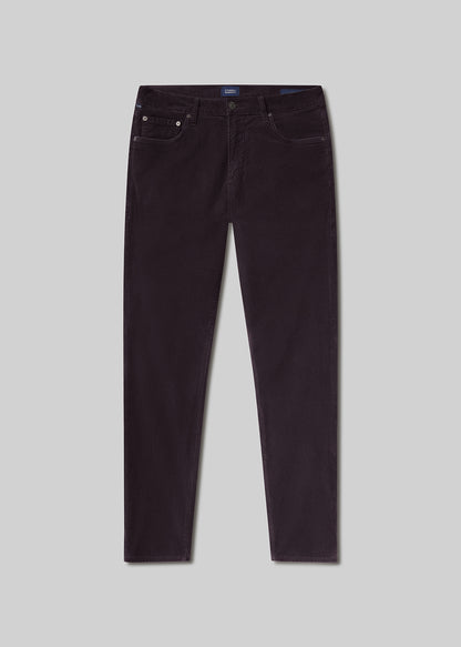 Charcoal corduroy pants, front product view