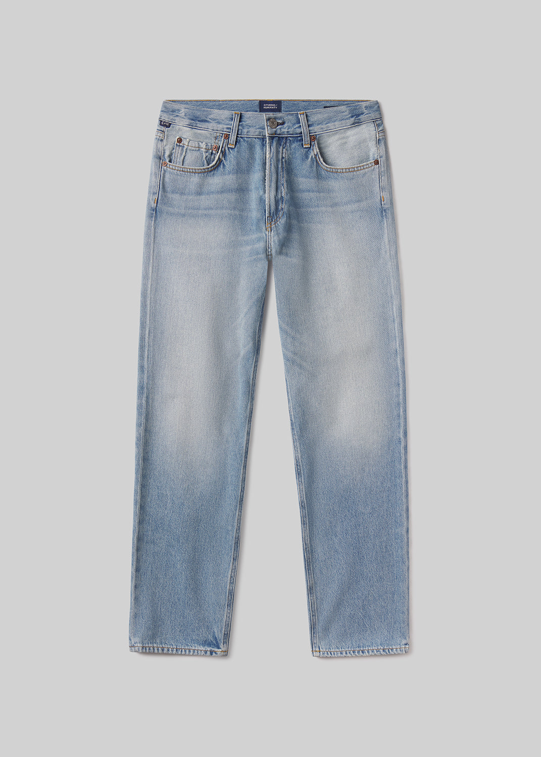 Elijah Classic Straight Premium Vintage in Light Blue flat