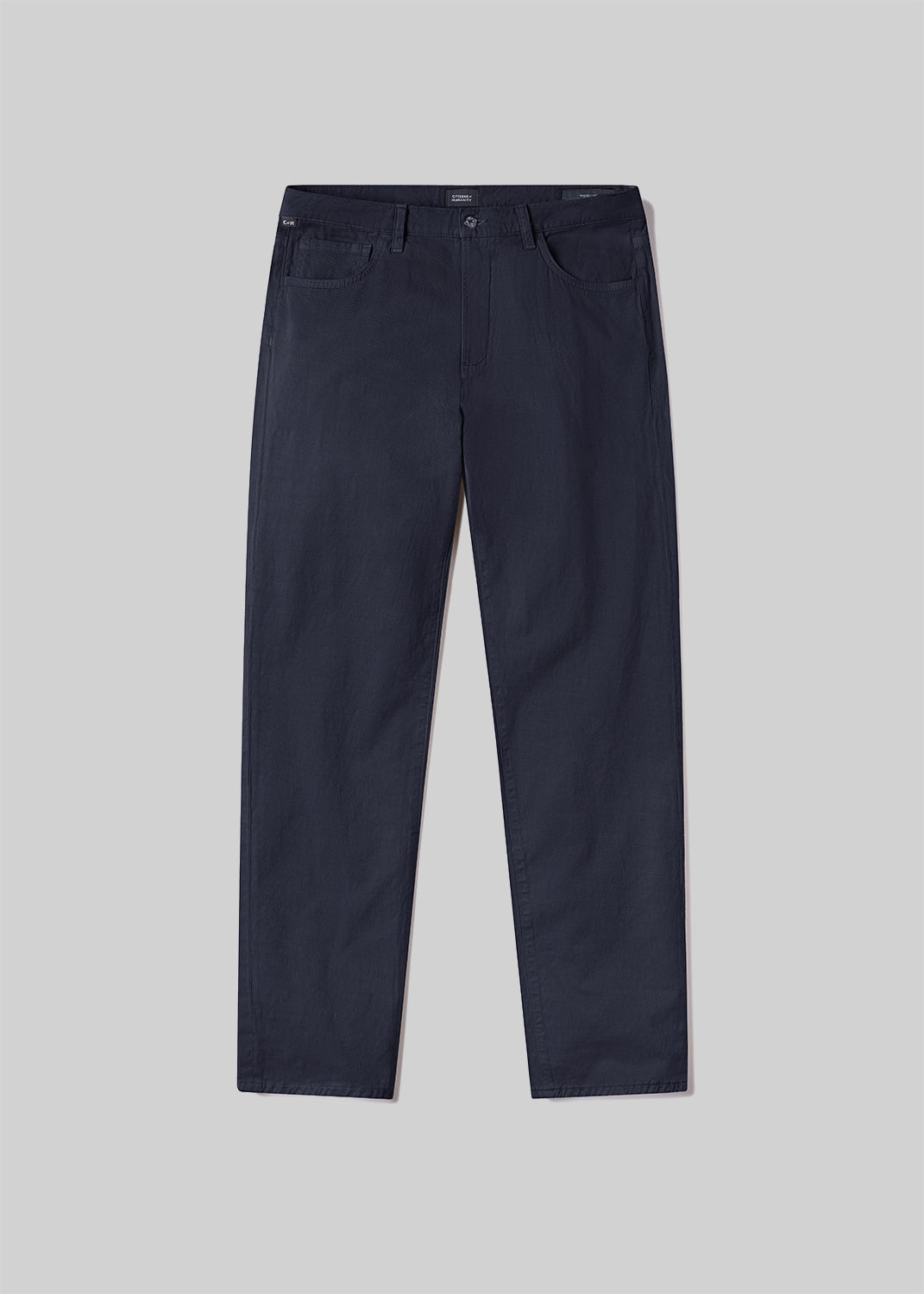 Elijah Straight Comfort Stretch Linen Night Flight