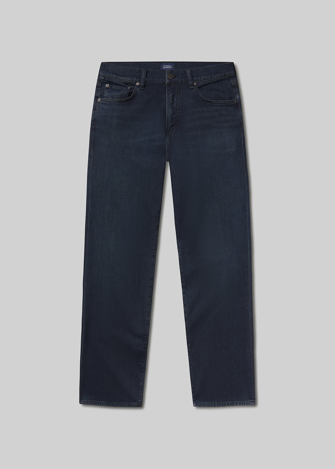 Elijah Straight Tropical Denim in Veil flat