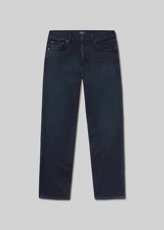 Elijah Straight Tropical Denim in Veil flat