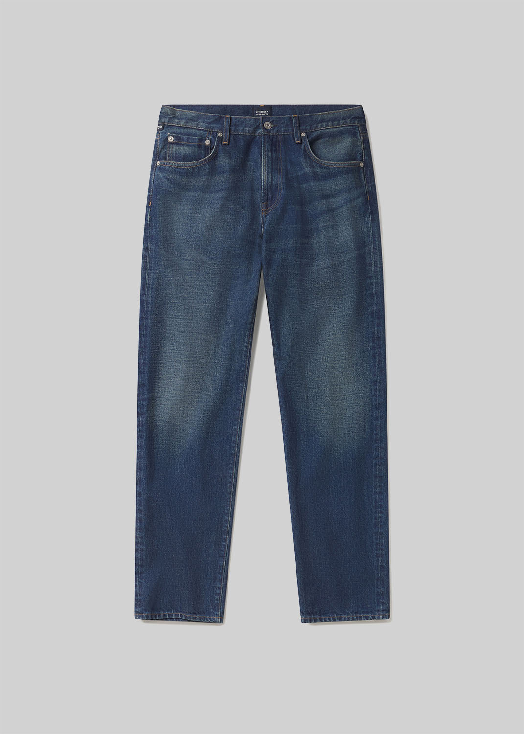 Elijah Relaxed Straight Japanese Selvedge in Covell flat