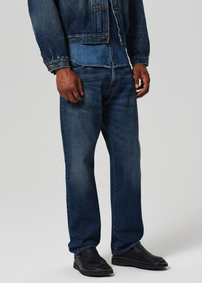 Elijah Relaxed Straight Japanese Selvedge in Covell front