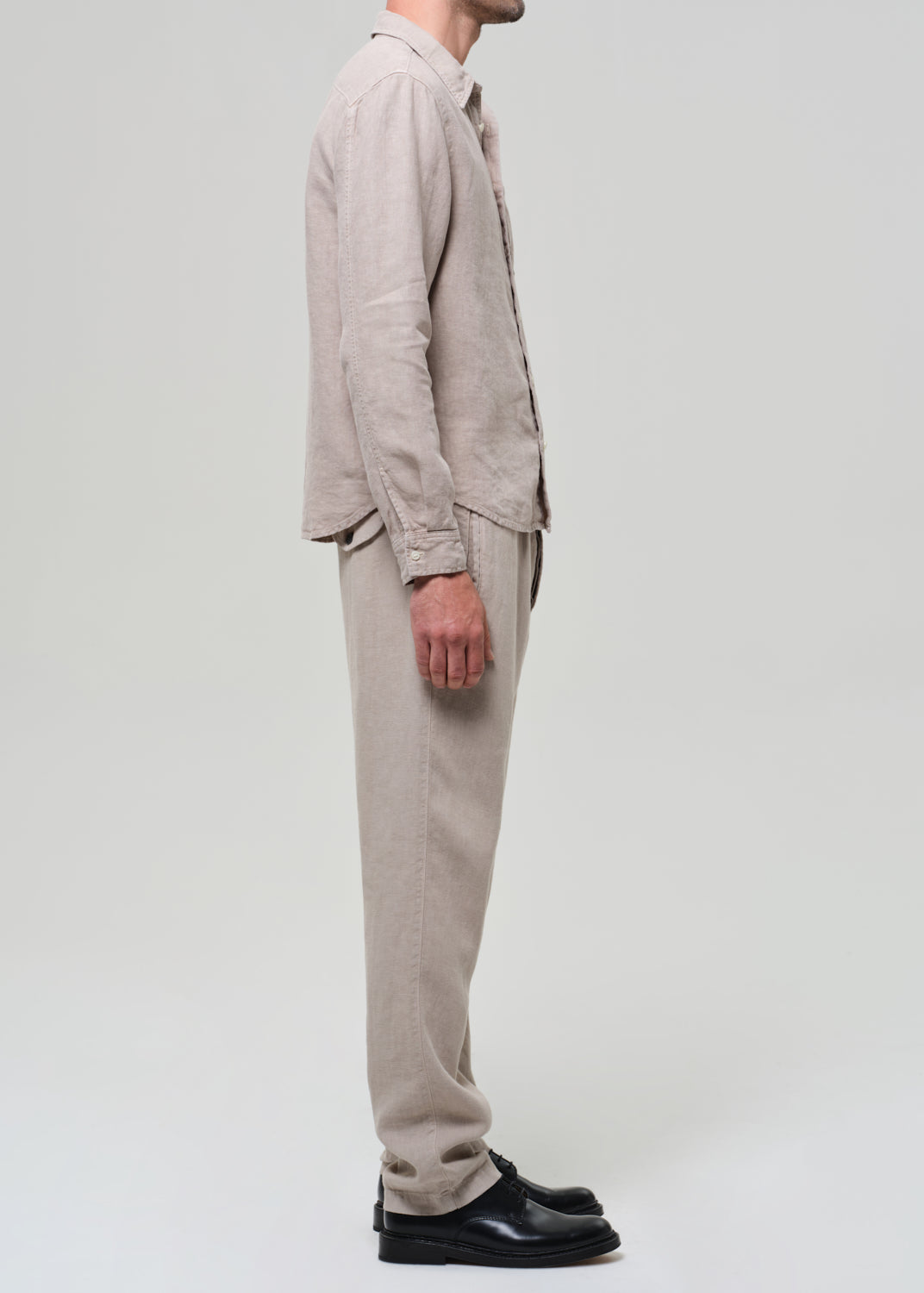 Drawstring Deck Linen Pant in Wheat