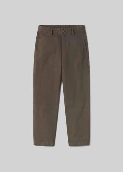 Flat Front Chino in Bay Leaf flat