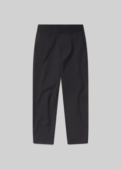 Flat Front Chino in Black flat