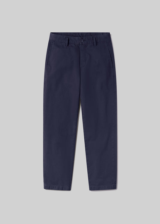 Flat Front Chino in Navy flat