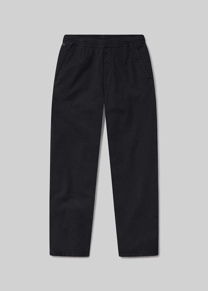 Black pull-on pants, front product view