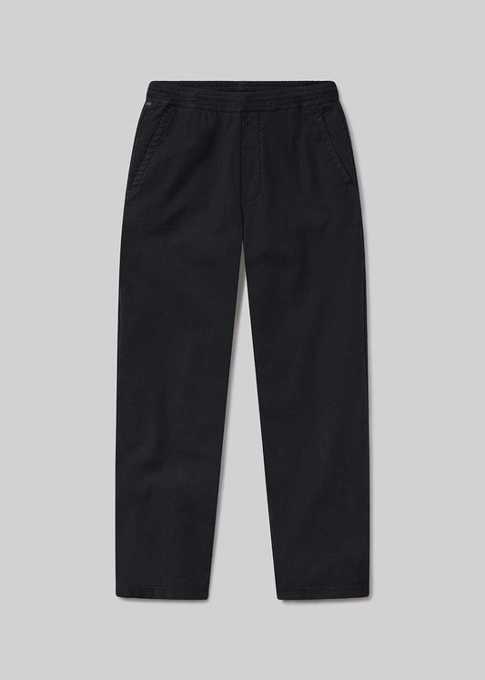 Black pull-on pants, front product view
