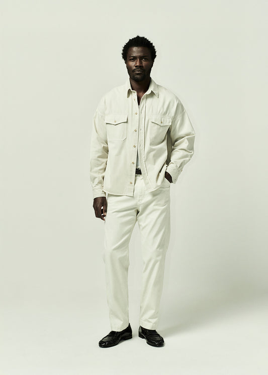 Carpenter Trouser Cashmere Touch in Plaster