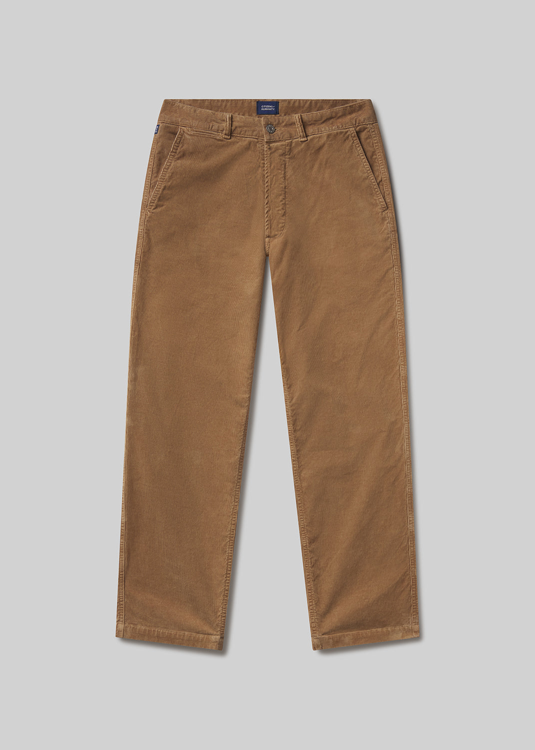 Brown pants on a grey background