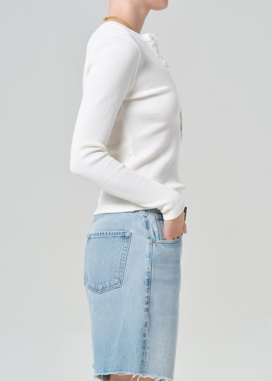 Drea Waffle Henley in Pashmina – Citizens of Humanity