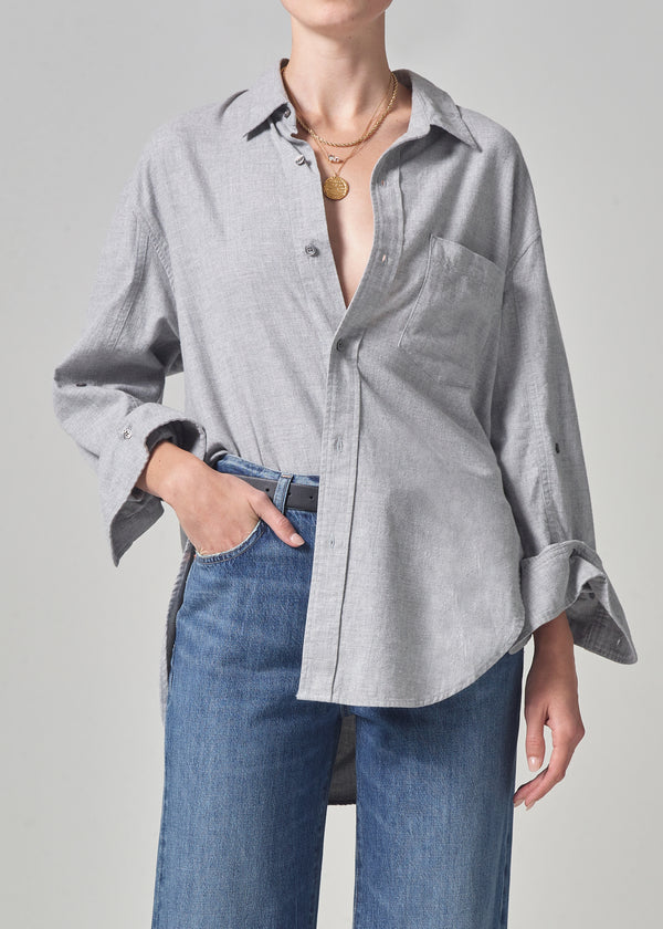 Kayla Shirt in Whisper Grey