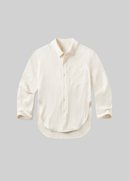 Kayla Twill Shirt in Moonlight flat