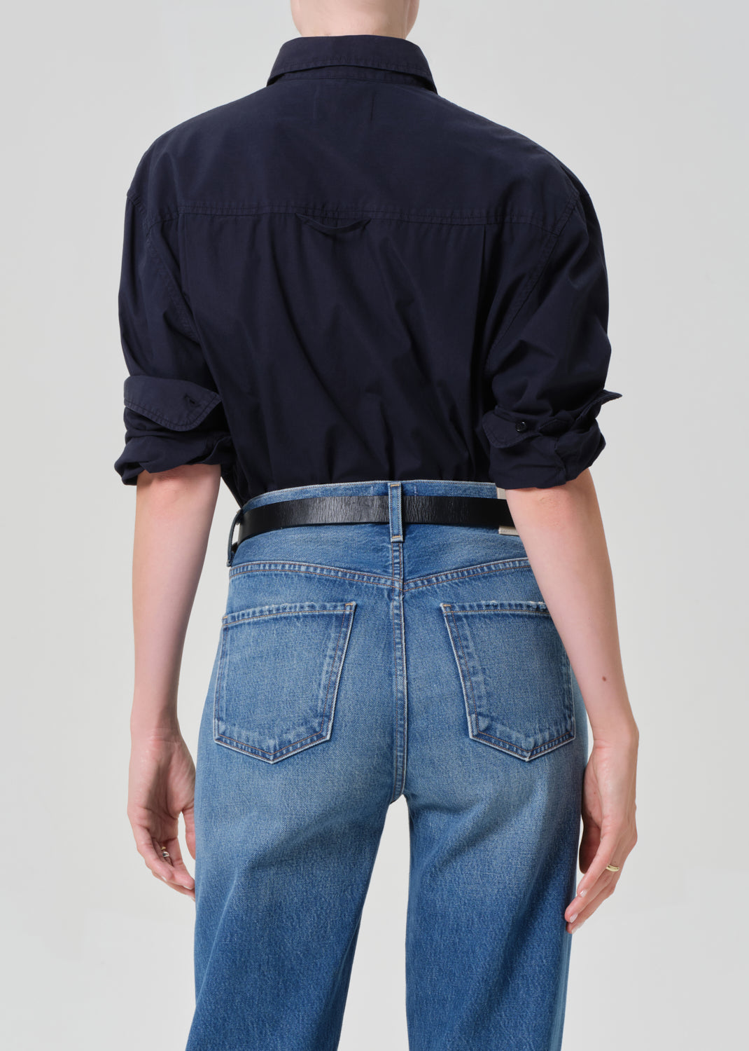 Citizens of Humanity Women's Kayla Cotton Shirt - Blue - Size S - Navy Citizens of Humanity Women's Kayla Cotton Shirt - Blue - Size S - Navy