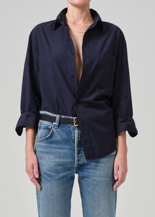Kayla Shirt in Navy front