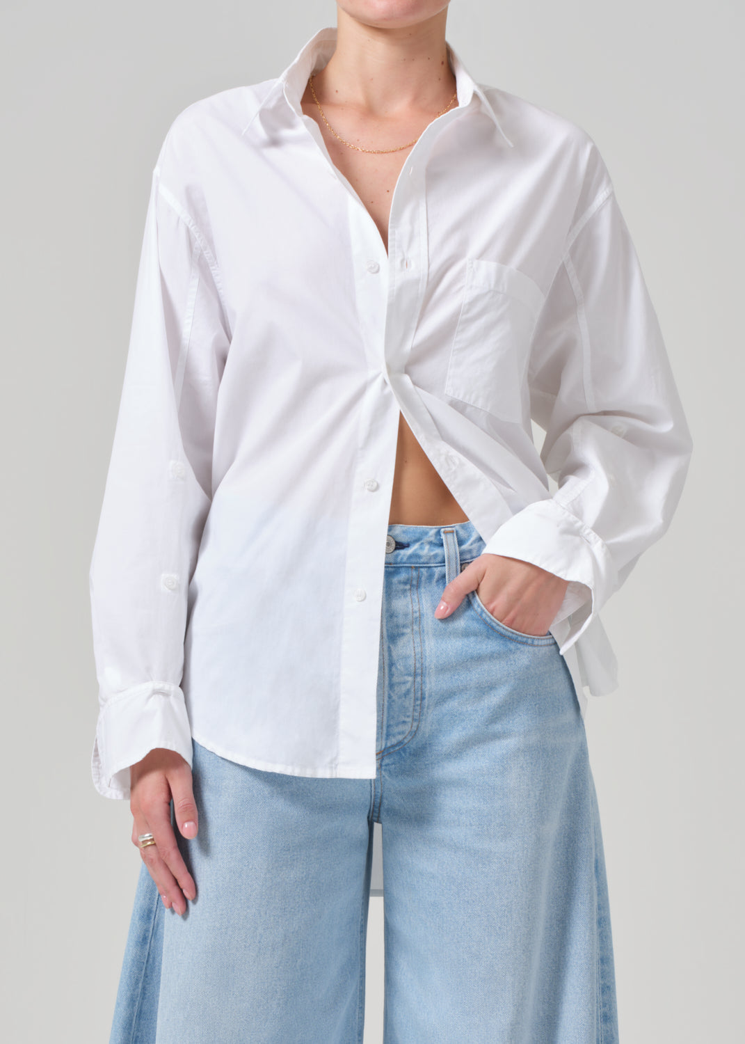 Kayla Shirt in Optic White – Citizens of Humanity