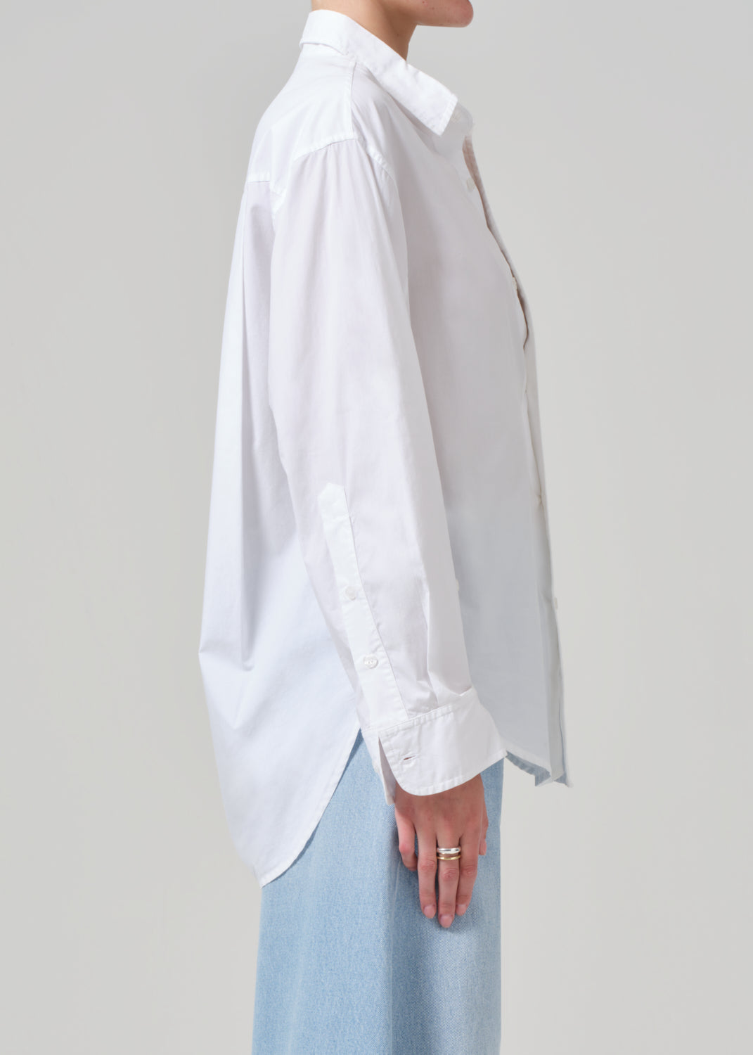 Kayla Shirt in Optic White side