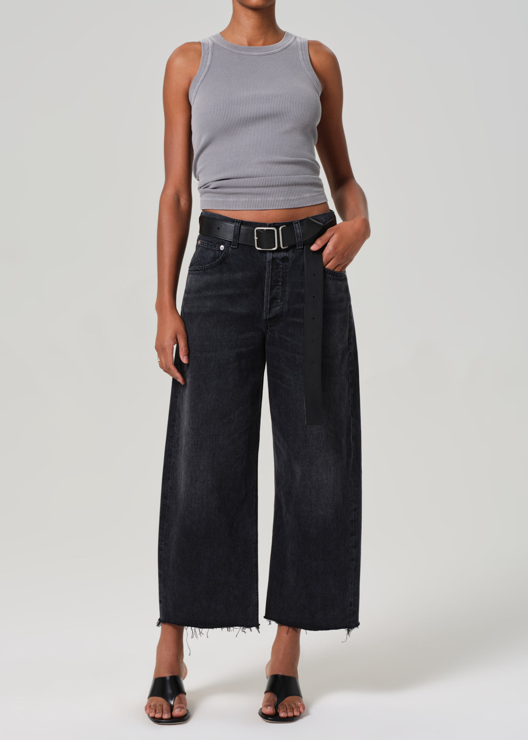 Isabel Rib Tank Chocolate main image 0