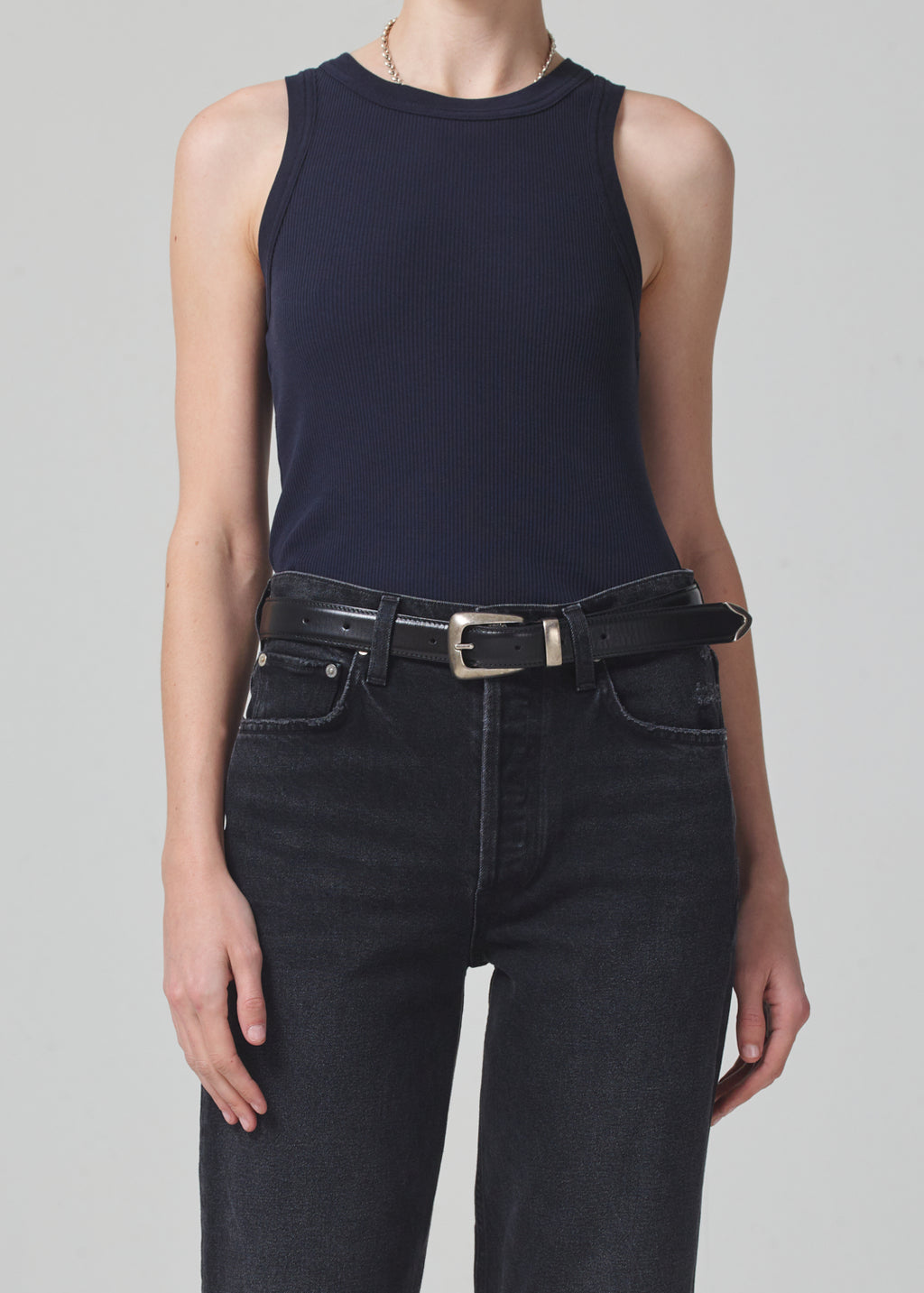Isabel Rib Tank in Navy – Citizens of Humanity