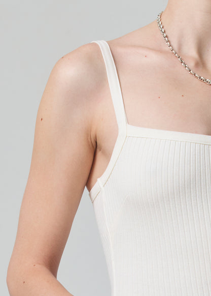 Harper Bodysuit Tank in Cassia detail