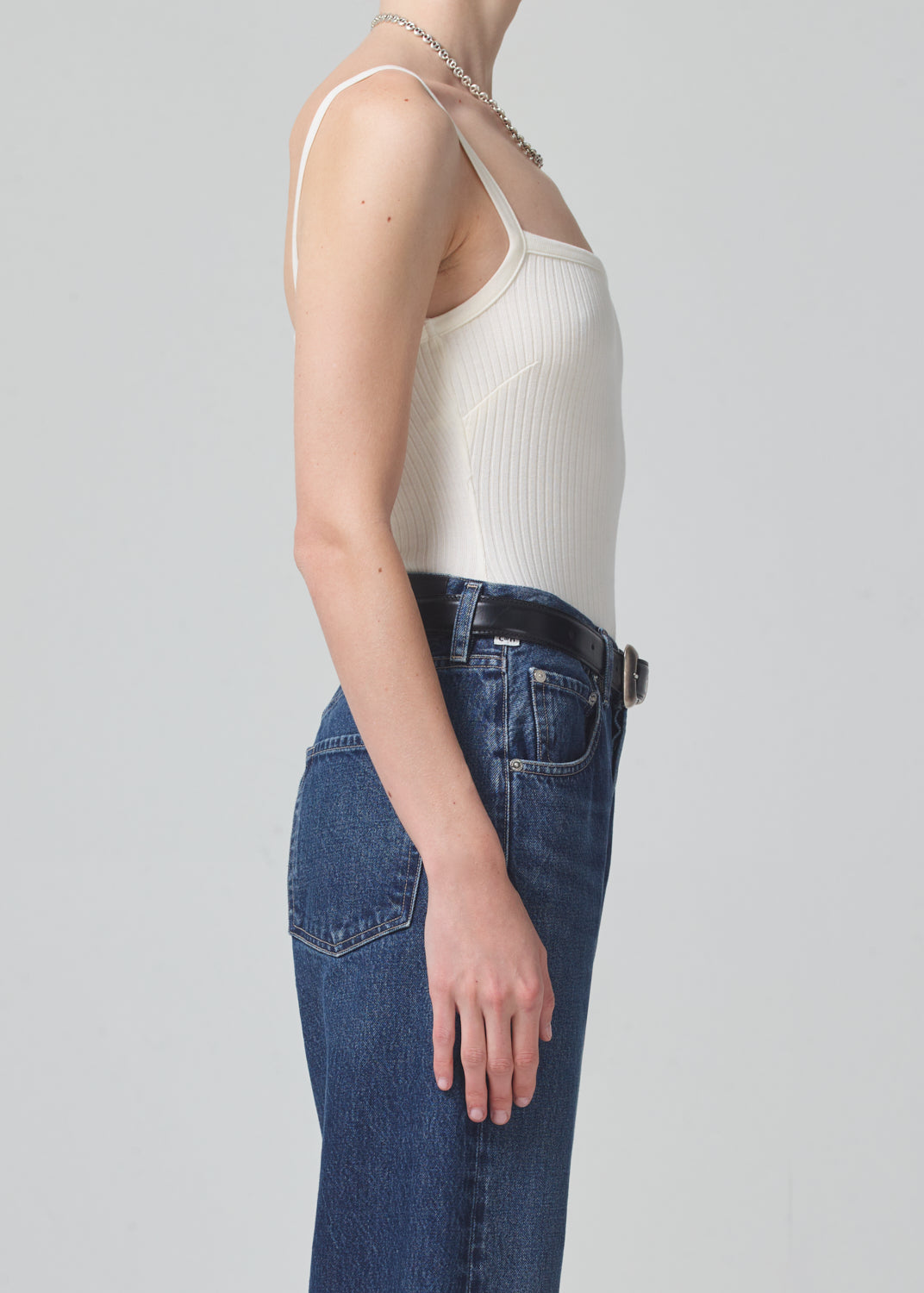 Harper Bodysuit Tank in Cassia side