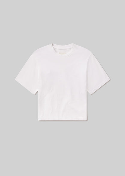 Goldie Tee in Soft White flat